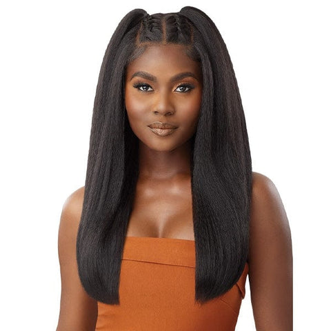 Outre Human Hair Blend 5x5 Lace Closure Wig - HHB KINKY STRAIGHT 24" - SoGoodBB.com