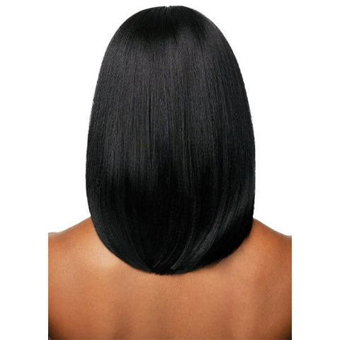 Outre Human Hair Blend 5x5 Lace Closure Wig - HHB NATURAL YAKI 14" - SoGoodBB.com