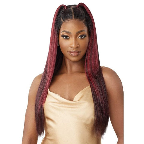 Outre Human Hair Blend 5x5 Lace Closure Wig - HHB YAKI STRAIGHT 26" - SoGoodBB.com