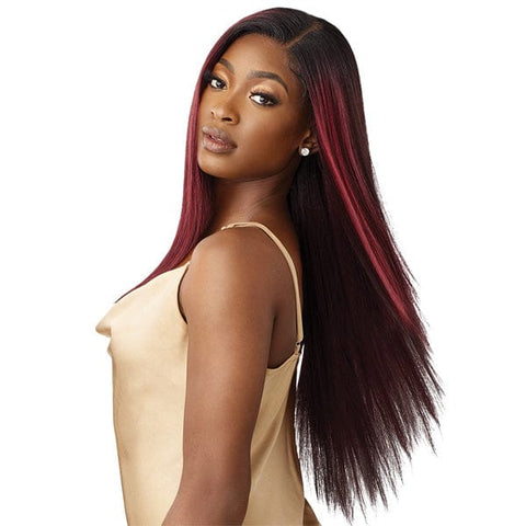 Outre Human Hair Blend 5x5 Lace Closure Wig - HHB YAKI STRAIGHT 26" - SoGoodBB.com