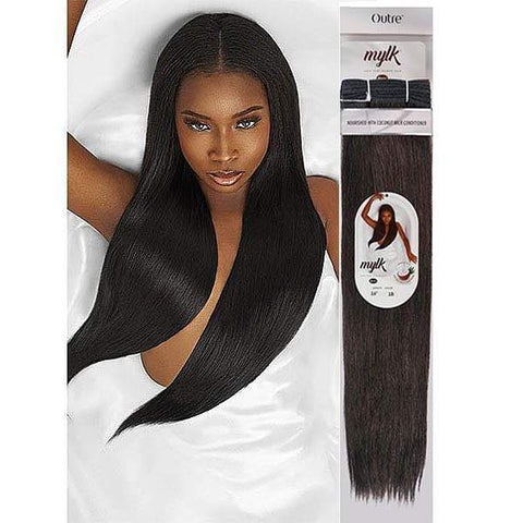 Outre Mylk 100% Remi Human Hair Weave - MYLK YAKI 10~14" - SoGoodBB.com
