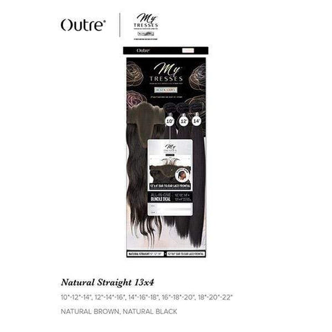 Outre Mytresses Black Label 100% Human Hair Weave - STRAIGHT (13x4 Lace Closure With Bundles) - SoGoodBB.com