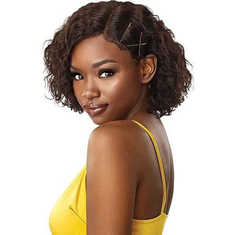 Outre Mytresses Gold Label 100% Human Hair Lace Front Wig - NATURAL JERRY BOB - SoGoodBB.com