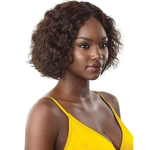 Outre Mytresses Gold Label 100% Human Hair Lace Front Wig - NATURAL JERRY BOB - SoGoodBB.com