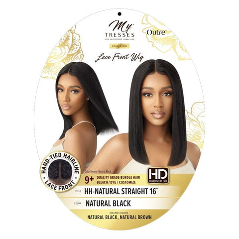 Outre Mytresses Gold Label 100% Human Hair Lace Front Wig - NATURAL STRAIGHT 16" - SoGoodBB.com
