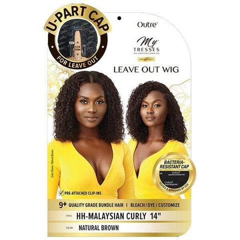Outre Mytresses Gold Label 100% Human Hair U-Part Cap Wig - MALAYSIAN CURLY 14" - SoGoodBB.com