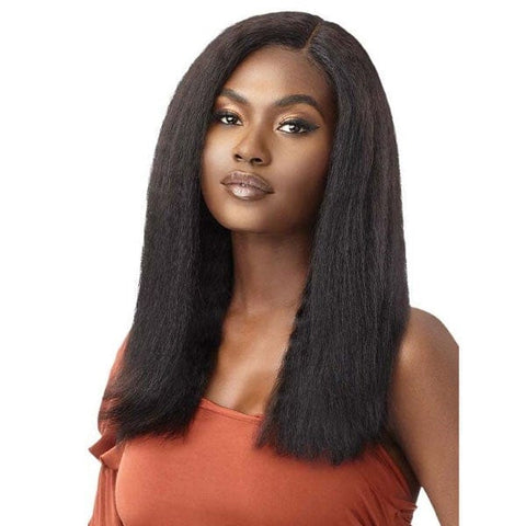 Outre Mytresses Gold Label Blowout 100% Human Hair Lace front Wig - KINKY STRAIGHT 20" - SoGoodBB.com