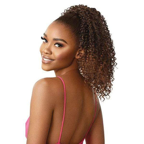 Outre Pretty Quick Synthetic Drawstring Ponytail - BERRY - SoGoodBB.com