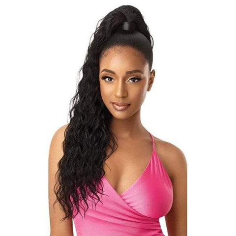 Outre Pretty Quick Synthetic Wrap Ponytail - NATURAL WAVE 24" - SoGoodBB.com