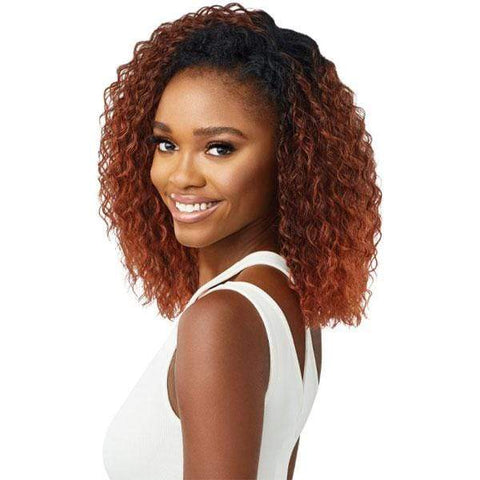 Outre Quick Weave Wet & Wavy Style Synthetic Half Wig - DEEP CURL 14" - SoGoodBB.com