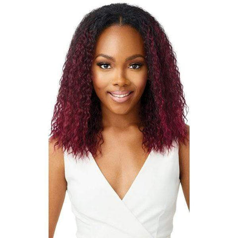 Outre Quick Weave Wet & Wavy Style Synthetic Half Wig - SPANISH CURL 16" - Unbeatable - SoGoodBB.com