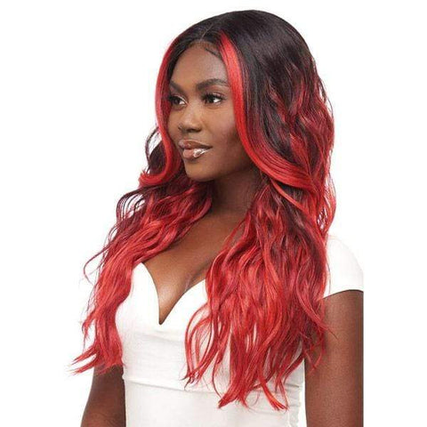 Outre Synthetic 5" Deep L-Part Swiss Lace Front Wig - ANASTASIA - SoGoodBB.com