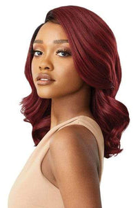 Outre Synthetic 5" Deep L-Part Swiss Lace Front Wig - DAVITA - SoGoodBB.com