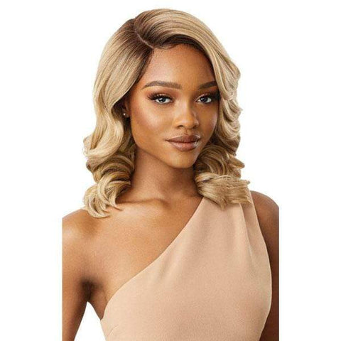 Outre Synthetic 5" Deep L-Part Swiss Lace Front Wig - DAVITA - SoGoodBB.com
