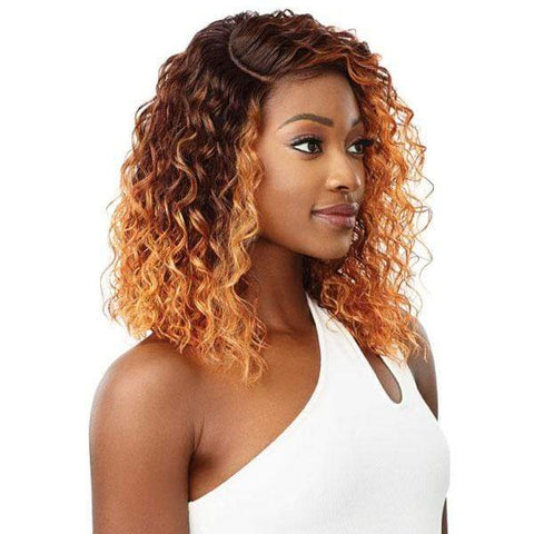 Outre Synthetic 5" Deep L-Part Swiss Wet & Wavy Lace Front Wig - LEENA - SoGoodBB.com