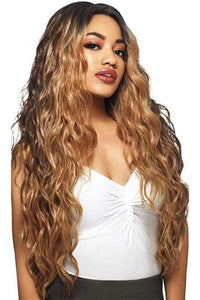Outre Synthetic L-Part Swiss Lace Front Wig - EBONY - SoGoodBB.com