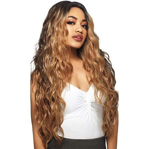 Outre Synthetic L-Part Swiss Lace Front Wig - EBONY - SoGoodBB.com