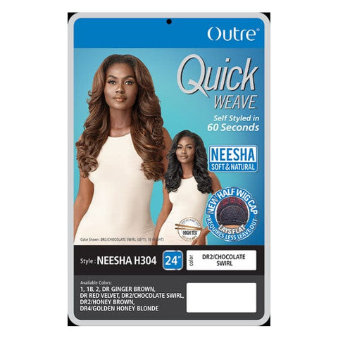 Outre Synthetic Quick Weave Half Wig - NEESHA H304 - SoGoodBB.com