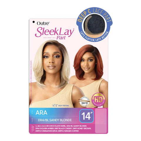 Outre Synthetic Sleeklay Part HD Lace Front Wig - ARA - SoGoodBB.com