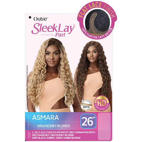 Outre Synthetic Sleeklay Part HD Lace Front Wig - ASMARA - SoGoodBB.com
