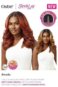 Outre Synthetic Sleeklay Part HD Lace Front Wig - BRIZELLA - SoGoodBB.com