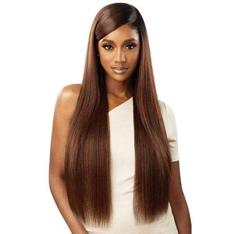 Outre Synthetic Sleeklay Part HD Lace Front Wig - DARBY - SoGoodBB.com