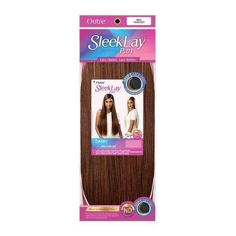 Outre Synthetic Sleeklay Part HD Lace Front Wig - DARBY - SoGoodBB.com