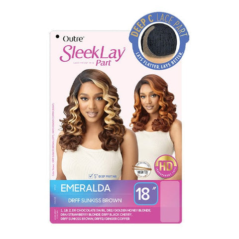 Outre Synthetic Sleeklay Part HD Lace Front Wig - EMERALDA - SoGoodBB.com