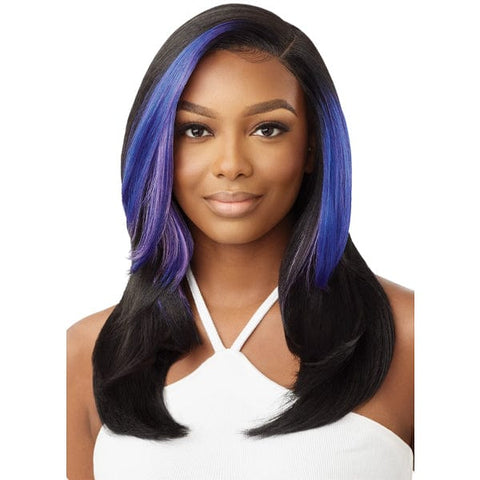Outre Synthetic Sleeklay Part HD Lace Front Wig - ETINA - SoGoodBB.com