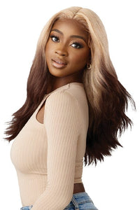 Outre Synthetic Sleeklay Part HD Lace Front Wig - GENEVIVE - SoGoodBB.com