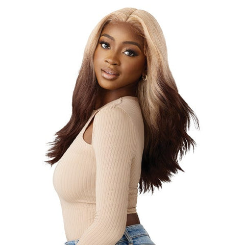 Outre Synthetic Sleeklay Part HD Lace Front Wig - GENEVIVE - SoGoodBB.com