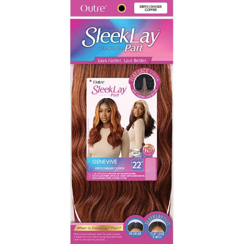 Outre Synthetic Sleeklay Part HD Lace Front Wig - GENEVIVE - SoGoodBB.com