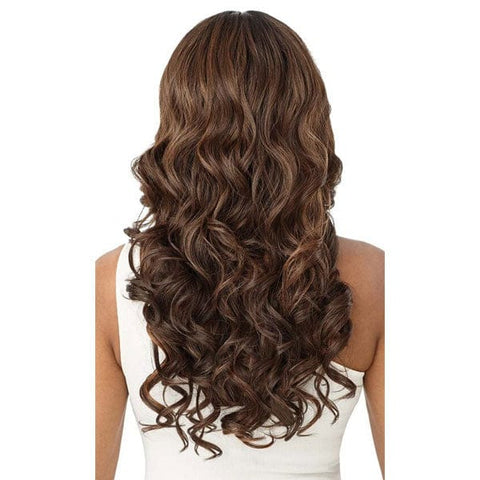 Outre Synthetic Sleeklay Part HD Lace Front Wig - GEOVANNA - SoGoodBB.com