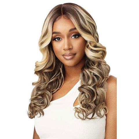 Outre Synthetic Sleeklay Part HD Lace Front Wig - GEOVANNA - SoGoodBB.com