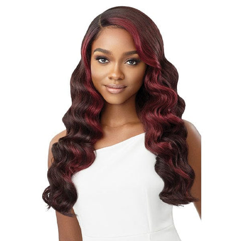 Outre Synthetic Sleeklay Part HD Lace Front Wig - LAVETTE - SoGoodBB.com