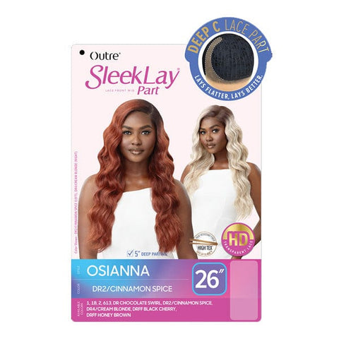 Outre Synthetic Sleeklay Part HD Lace Front Wig - OSIANNA - SoGoodBB.com