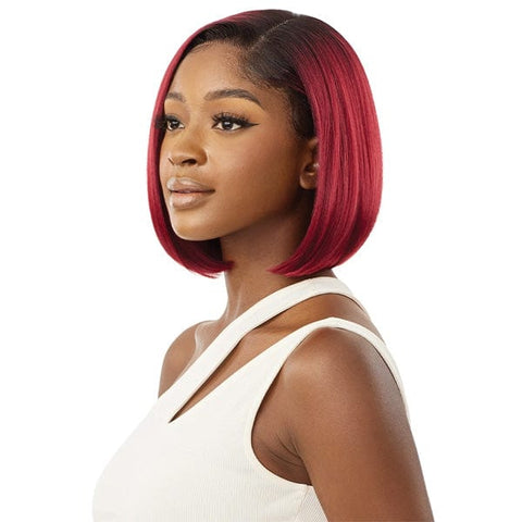 Outre Synthetic Sleeklay Part HD Lace Front Wig - PERI - SoGoodBB.com