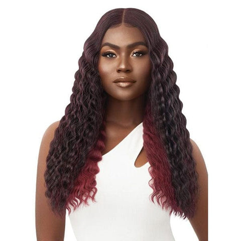 Outre Synthetic Sleeklay Part HD Lace Front Wig - PERLA - SoGoodBB.com