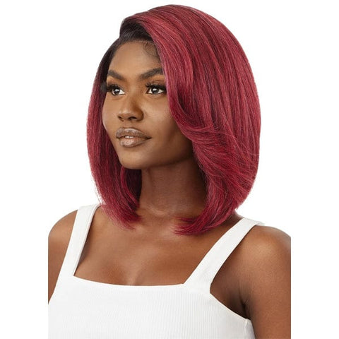 Outre Synthetic Sleeklay Part HD Lace Front Wig - RUDY - SoGoodBB.com