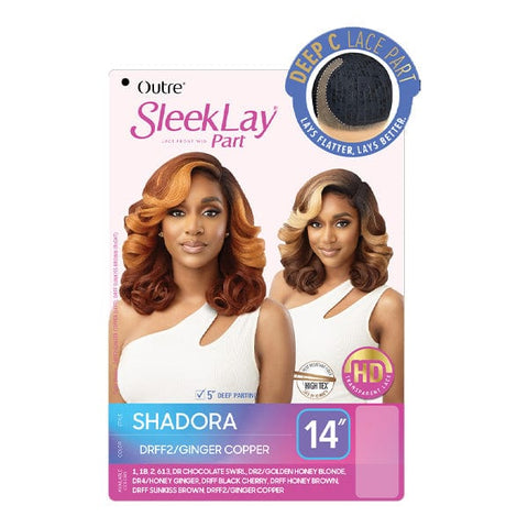Outre Synthetic Sleeklay Part HD Lace Front Wig - SHADORA - SoGoodBB.com