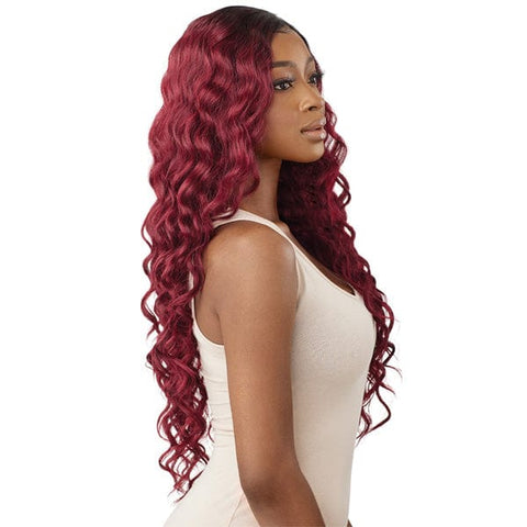 Outre Synthetic Sleeklay Part HD Lace Front Wig - SHALINI - SoGoodBB.com