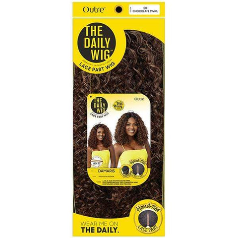 Outre The Daily Wig Synthetic Hair Wet & Wavy Lace Part Wig - DAMARIS - SoGoodBB.com