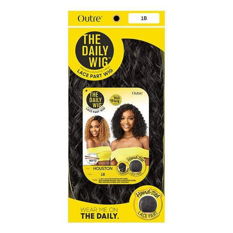 Outre The Daily Wig Synthetic Hair Wet & Wavy Lace Part Wig - HOUSTON - SoGoodBB.com