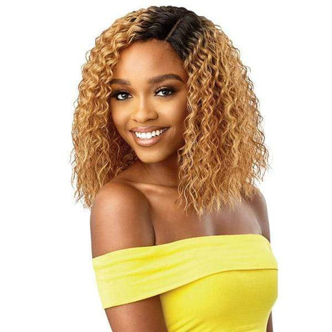 Outre The Daily Wig Synthetic Hair Wet & Wavy Lace Part Wig - HOUSTON - SoGoodBB.com