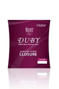 Outre Velvet Duby Crown Closure - Premium Duby Handtied Crown Closure - SoGoodBB.com