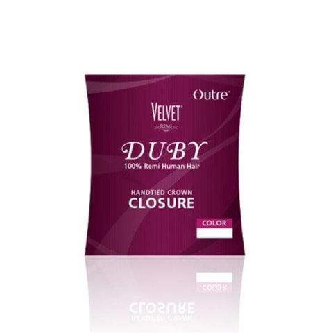 Outre Velvet Duby Crown Closure - Premium Duby Handtied Crown Closure - SoGoodBB.com