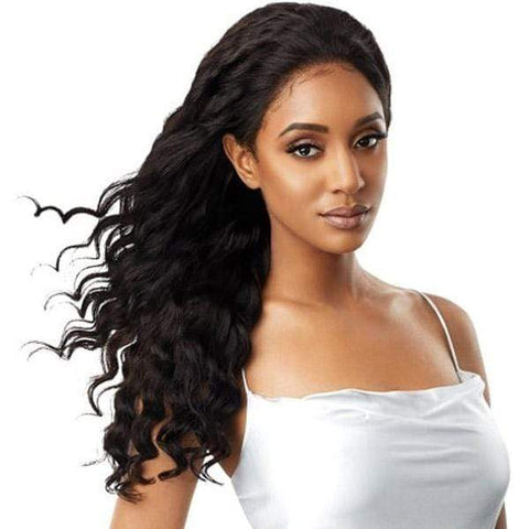 Outre Virgin Human Hair Mytresses Platinum Label HD Full Lace Wig - NATURAL LOOSE DEEP - SoGoodBB.com