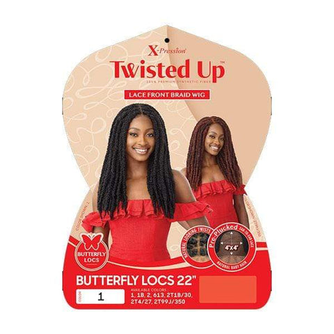 Outre X-Pression Twisted Up 4X4 Lace Front Wig - BUTTERFLY LOCS 22" - SoGoodBB.com