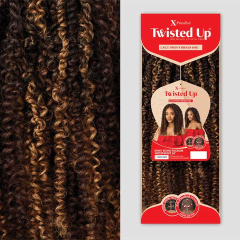 Outre X-Pression Twisted Up 4X4 Lace Front Wig - KINKY BOHO PASSION WATERWAVE 18" - SoGoodBB.com