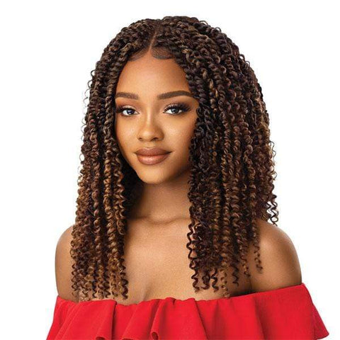 Outre X-Pression Twisted Up 4X4 Lace Front Wig - KINKY BOHO PASSION WATERWAVE 18" - SoGoodBB.com